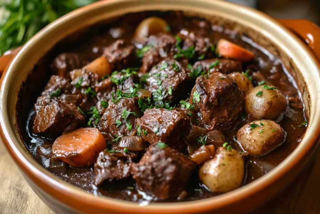 boeuf bourguignon recette de grand-mère