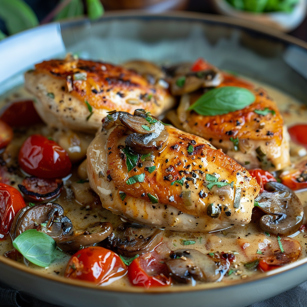recette filet de poulet à l'italienne