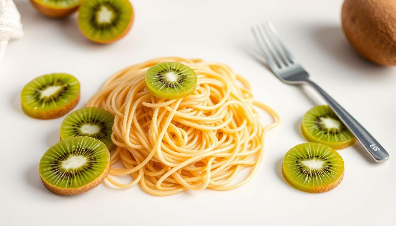 Spaghettis aux kiwis