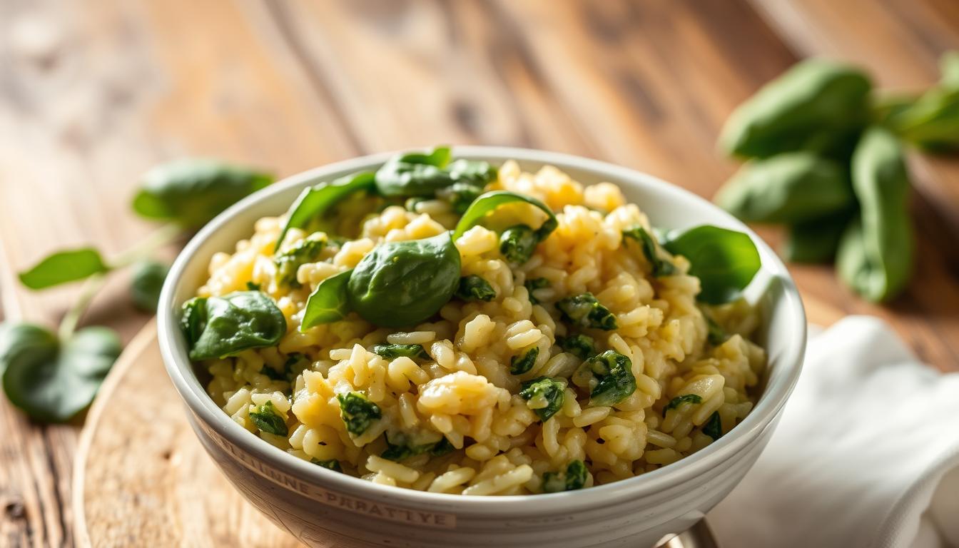 risotto aux épinards frais