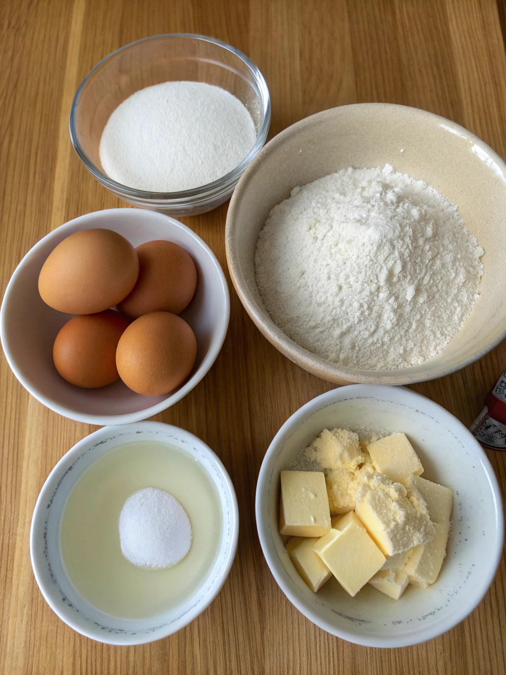Ingrédients pour le Biscuit de Savoie
