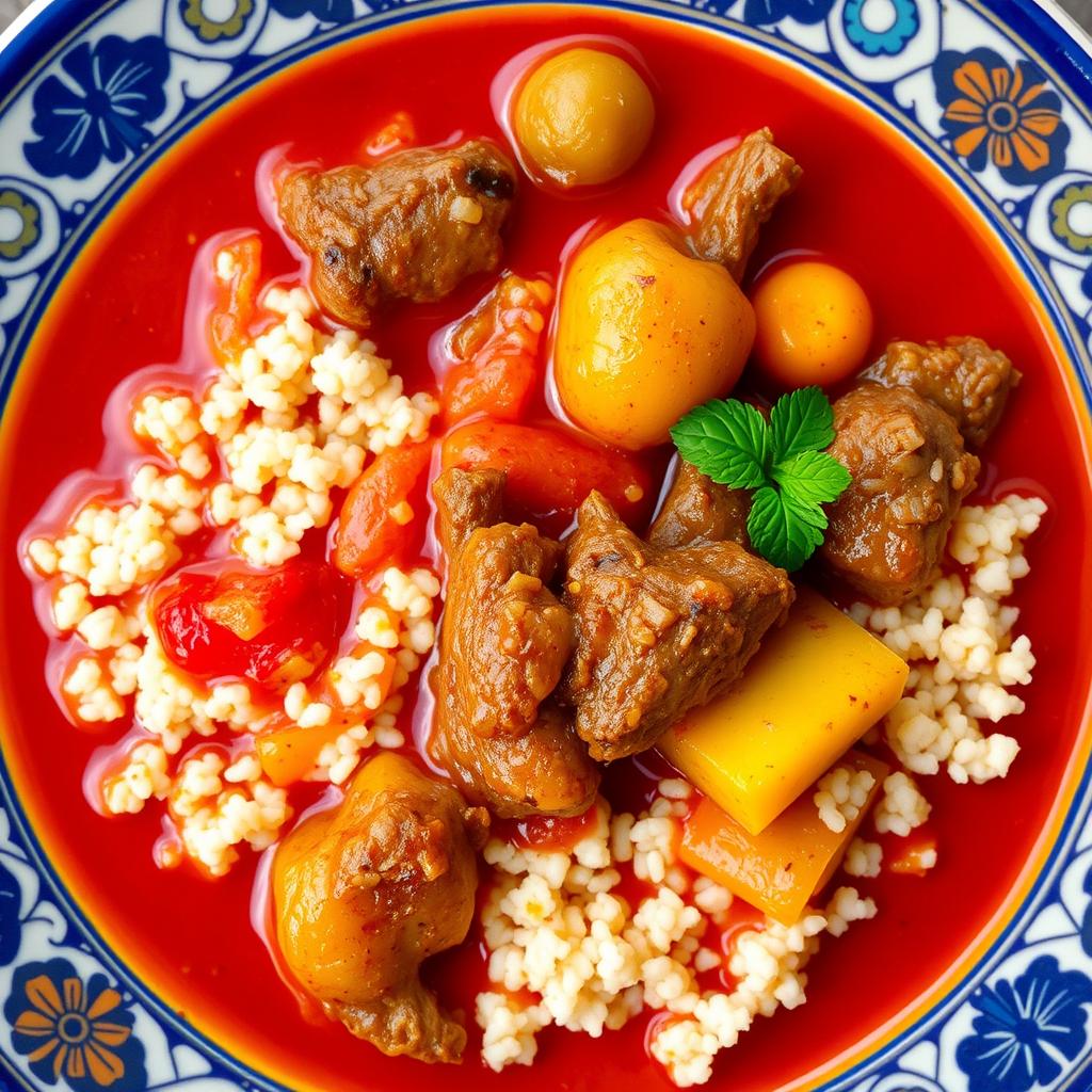 Couscous Tunisien avec harissa Couscous Tunisien avec harissa