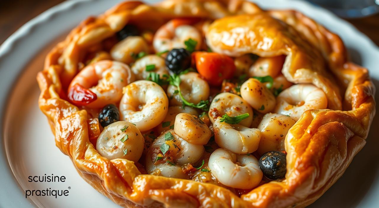 Pastilla aux fruits de mer