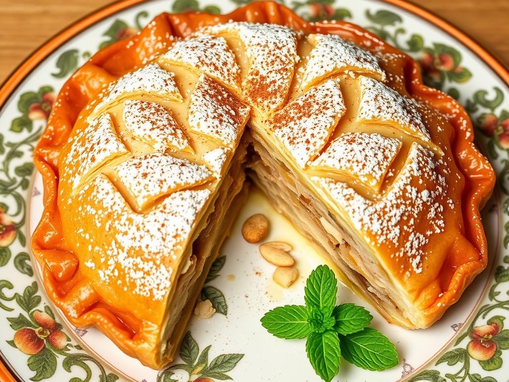 Pastilla marocaine au poulet et amandes Pastilla marocaine au poulet et amandes