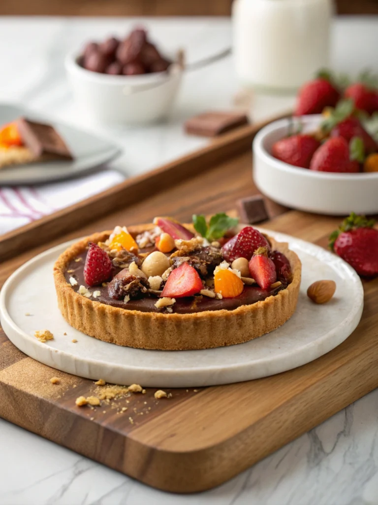 tarte chocolat caramel