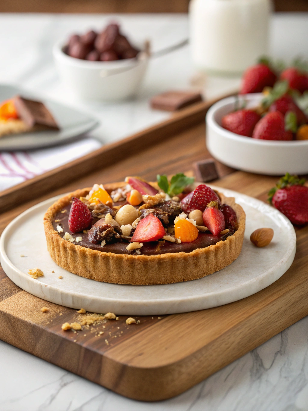 tarte chocolat caramel