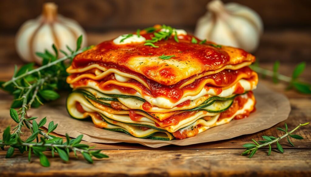 Lasagnes aux courgettes et fromage de chèvre