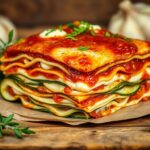 Lasagnes aux courgettes et fromage de chèvre