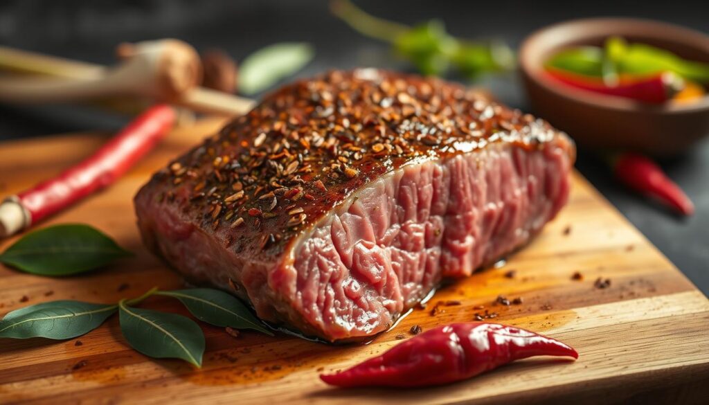bœuf mariné aux épices thaïes bœuf mariné aux épices thaïes